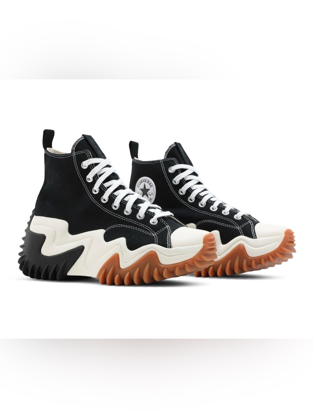 Converse Run Star Motion Mid Sneakers - Black & Gum